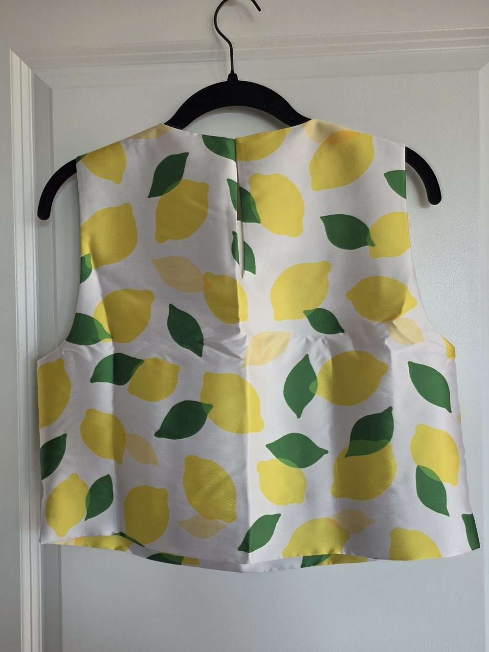 kate spade Yellow & Green Lemon Toss Sleeveless Shell Top - Picture 3 of 6
